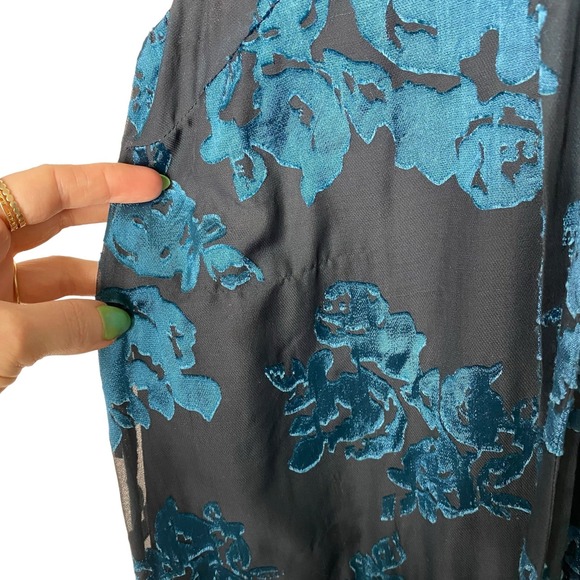 Lovers + Friends Jade Blossom Floral Burnout Mini Dress Black size Small - Picture 6 of 8